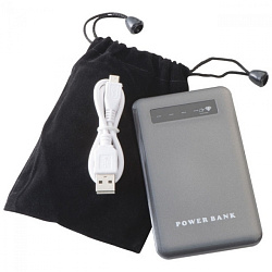 Зарядное устройство (аккумулятор) Power Bank "Kingsville" 4000, карт. упак., серый