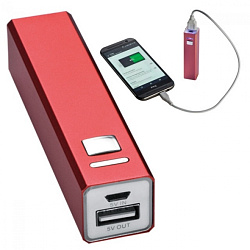 Зарядное устройство (аккумулятор) Power Bank "Port Hope" 2200, карт. упак., красный