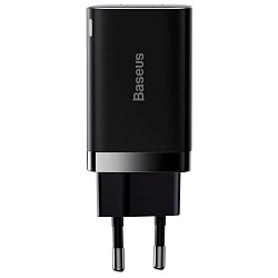 Сетевое зарядное устройство Baseus CCSUPP-E01 Super Si Pro Quick Charger C+U 30W EU Black