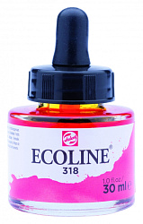 краски жидкая акварель "ECOLINE" 318 кармин, 30 мл.