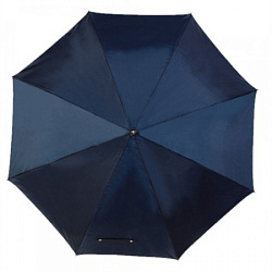 Зонт-трость механ. 125 см, ручка прорезин. "Mobile" т.-синий