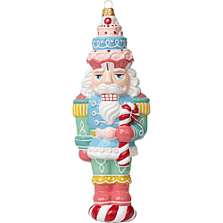 Украшение елочное "Candy Cane Nutcracker" 19 см, стекло, ассорти