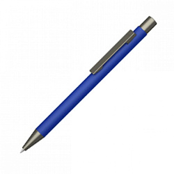 Ручка шарик/автомат "Straight Gum" 1,0 мм, метал., софт., синий/антрацит, стерж. синий