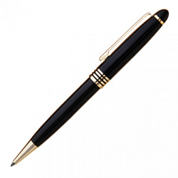 Ручка шарик/автомат "Classico M" 1,0 мм, метал., черный/золотистый, стерж. черный