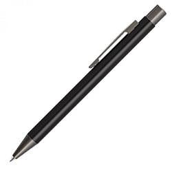 Ручка шарик/автомат "Straight" 1,0 мм, метал., т.-серый/антрацит, стерж. черный