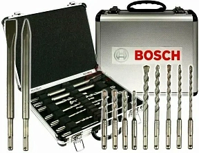 Набор буров и зубил SDS-plus BOSCH Mixed Set в чемодане