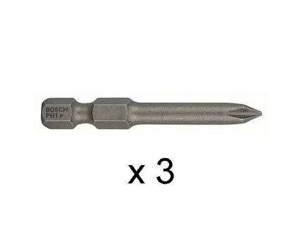 Насадка с  шестигран. хв. PH1 49мм 3шт BOSCH