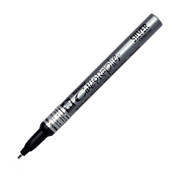 Маркер для каллиграфии "Pen-Touch Calligrapher" 1.8 мм, серебряный