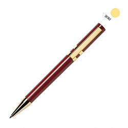 Ручка шарик/автомат "Ethic C GOLD" 1,0 мм, пласт./метал., глянц., бордовый/золотистый, стерж. синий