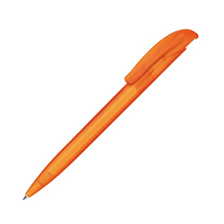 Ручка шарик/автомат "Challenger Frosted" 1,0 мм, пласт., прозр., оранжевый, стерж. синий