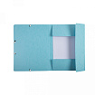 Папка на резинках 15 мм. "Aquarel" карт., голубой