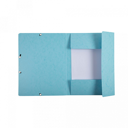 Папка на резинках 15 мм. "Aquarel" карт., голубой