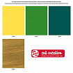 краски декоративные "GLASS&PORCELAIN OPAQUE" набор зелено-золотой 4цв. 30 мл.