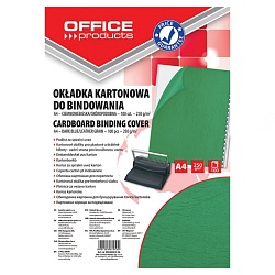 обложка (перф.) картон под кожу зеленая  250г/м 100шт