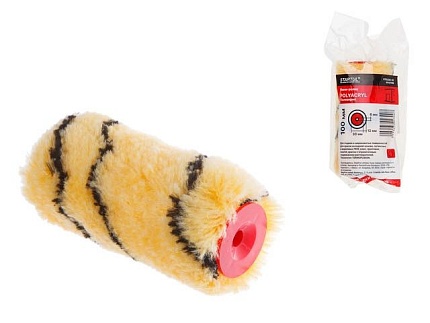 Мини-ролик "POLYACRYL" 30-100мм под ручку 6мм STARTUL MASTER (ворс 12 мм, покраска стен и фасадов, полиакрил)