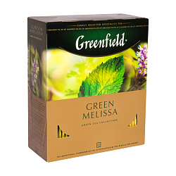 Чай "Greenfield" 100 пак*1,5 гр., китайский зеленый, Green Melissa