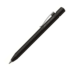 Ручка шарик/автомат "Grip 2011" 0,7 мм, пласт., глянц., черный, стерж. синий