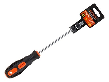 Отвертка ""-"" 6,0x150мм SL STARTUL PROFI (ST3031-615) (плоская шлицевая SLOTTED, рукоятка Anti slip)