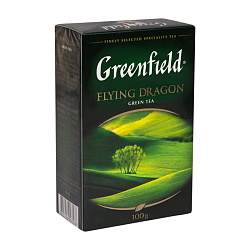 Чай "Greenfield" 100 гр., китайский зеленый, байховый, Flying Dragon