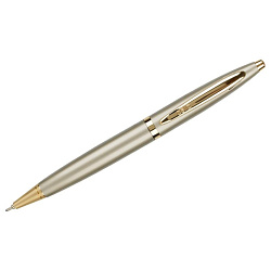 Ручка шарик/автомат "Creme Ivory" 0,7 мм, метал., матов., айвори/золотистый, стерж. синий