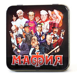 Игра настольная "Мафия" в металлической коробке