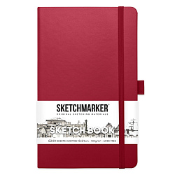 Скетчбук "Sketchmarker" 13*21 см, 140 г/м2, 80 л., маджента