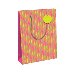 Пакет бумажный подарочный 26,5*14*33 см "Neon"
