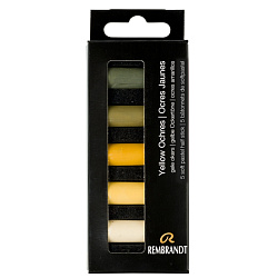 Пастель мягкая "Rembrandt Half Pastel" набор, 5 цв., охры