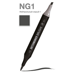 Маркер перм., худ. "Sketchmarker Brush" двусторонний, NG1, нейтральный серый 1