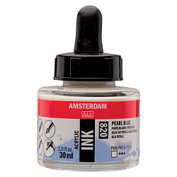 Краски жидкий акрил "Amsterdam" 820 жемчужный синий, 30 мл., банка