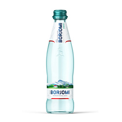Вода минеральная "Borjomi" газир., 0,33 л., стекл. бутылка