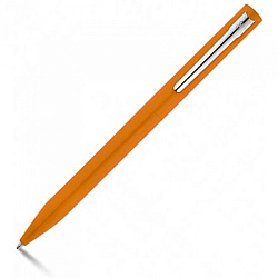 Ручка шарик/автомат "Wass" 0,7 мм, метал., упак., оранжевый, стерж. синий