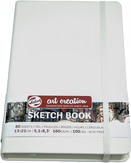 Скетчбук "Art Creation" 9*14 см, 140 г/м2, 80 л., серебристый