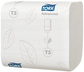 Бумага туалетная  TORK Advanced T3 листовая 242 листа, 2-сл.