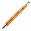Ручка шарик/автомат "Ascot" 0,7 мм, метал., синий/серебристый, стерж. синий