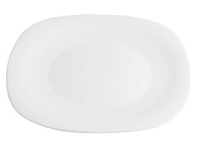 Тарелка обеденная стеклокерамическая, 278 мм, квадратная, серия QUADRO (Квадро), DIVA LA OPALA (Quadra Collection)