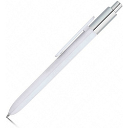 Ручка шарик/автомат "Kiwu Chrome" 0,7 мм, пласт./метал., белый/серебристый, стерж. синий