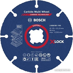 Алмазный круг 115х22,23 мм по металлу X-LOCK Expert Diamond Metal Wheel BOSCH ( сухая резка)