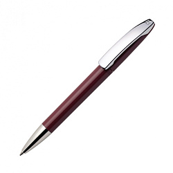Ручка шарик/автомат "View C CR" 1,0 мм, пласт./метал., глянц., бордовый/серебристый, стерж. синий