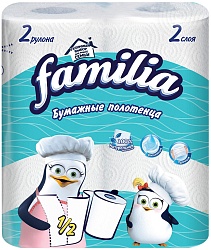 ПОЛОТЕНЦА БУМАЖНЫЕ FAMILIA  CLASSIC 2СЛ 2РУЛ , арт 5070609