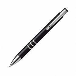 Ручка шарик/автомат "San Angelo" 0,7 мм, пласт., глянц., черный, стерж. синий