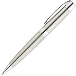 Ручка шарик/автомат "Vip" 1,0 мм, метал., шампань/серебристый, стерж. синий