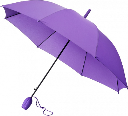 Зонт-трость п/автомат. 105 см. ручка прорезин. "TLP-8" фиолетовый
