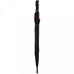 Зонт-трость п/автомат. 102 см, ручка пласт. "Skye" черный/красный