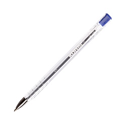 Ручка шарик. "К11" пласт., прозр., стерж. синий