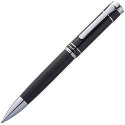 Ручка шарик/автомат "F21003" метал., подарочн. упак., черный/серебристый, стерж. синий