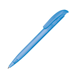 Ручка шарик/автомат "Challenger Frosted" 1,0 мм, пласт., прозр., голубой, стерж. синий