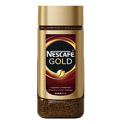 Кофе "Nescafe" натур. растворим. сублимир., 95 гр., стекл./б, Gold