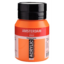 Краски акриловые "Amsterdam" 276 азометин оранжевый, 500 мл., банка