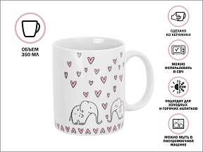 Кружка керамическая, 350 мл., LOVELY ANIMALS-4, PERFECTO LINEA